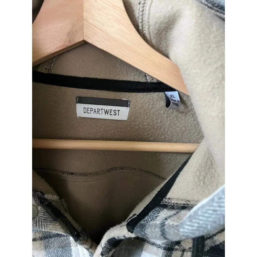 Departwest plaid jacket men's size XL